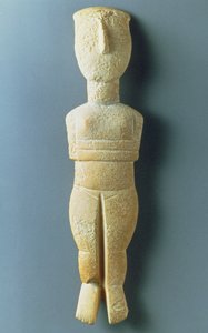 Figurina femminile, cicladico antico, c.2800-2300 a.C.